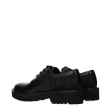 Valentino Garavani Black Leather Oxfords And Derbies