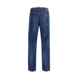 Dsquared² Blue Cotton Slim Fit Jeans