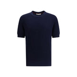 Brunello Cucinelli Blue Linen T-Shirt