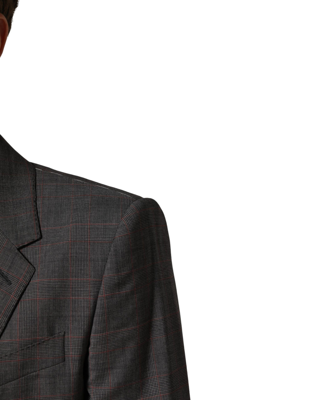 Dolce & Gabbana Gray Wool Single Breasted 2 Button Blazer