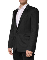 Dolce & Gabbana Black Fantasy Single Breasted Jacket Blazer