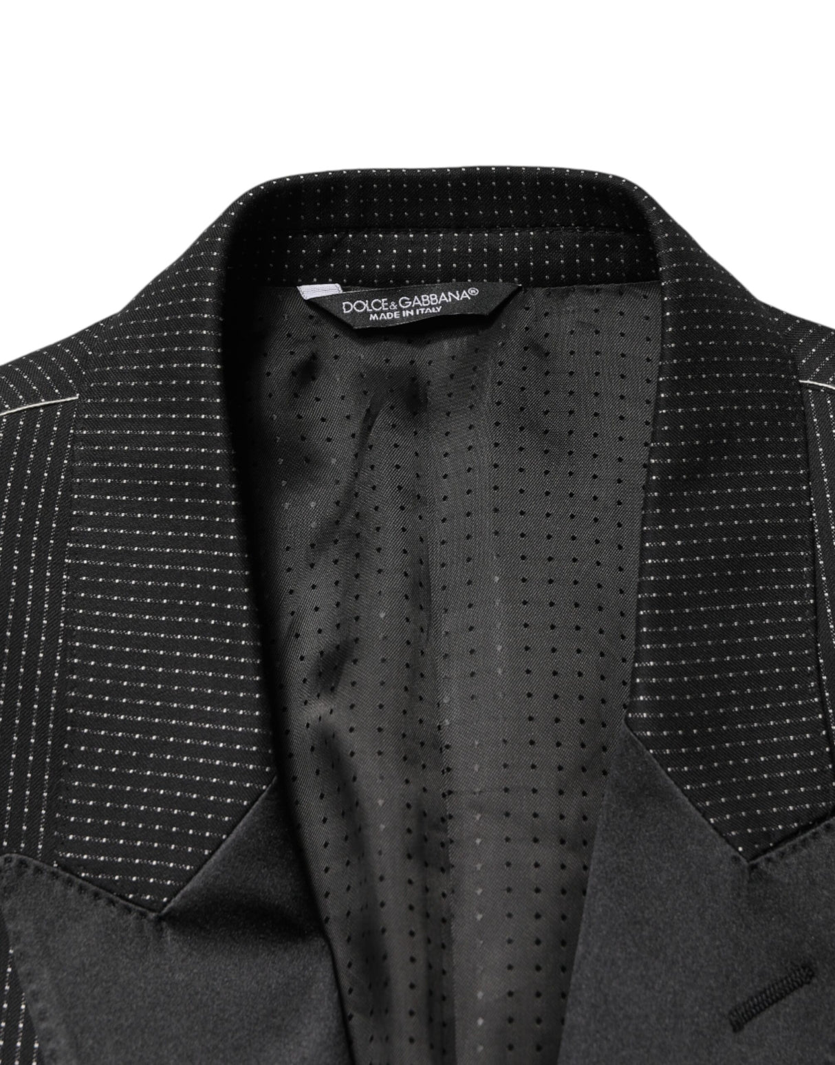 Dolce & Gabbana Black Fantasy Single Breasted Jacket Blazer