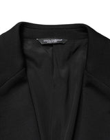 Dolce & Gabbana Black Wool Single Breasted 2 Button Blazer