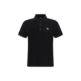 Fendi Black Cotton Polo Shirt