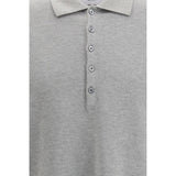 Thom Browne Gray Cotton Polo Shirt
