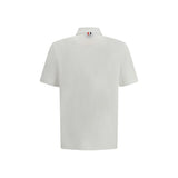 Thom Browne White Cotton Polo Shirt