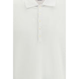 Thom Browne White Cotton Polo Shirt