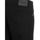 Alexander McQueen Black Cotton Skinny Jeans