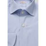 Bagutta Light Blue Cotton Dress Shirt