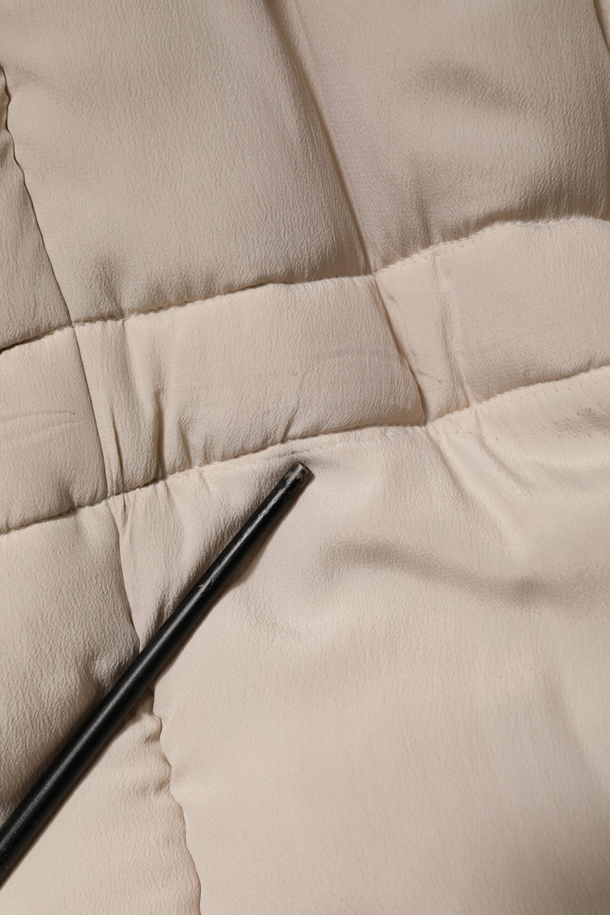 Dolce & Gabbana Beige Padded Collared Long Trench Coat Jacket