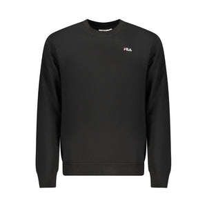 Fila Black Organic Cotton Men Sweatshirt