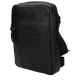 Piquadro Black Leather Crossbody Bag