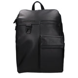 Piquadro Black Leather Backpack
