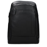 Piquadro Black Leather Backpack