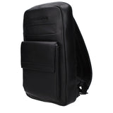 Piquadro Black Leather Backpack