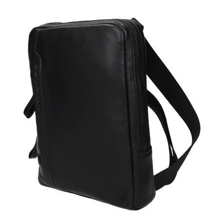 Piquadro Black Leather Crossbody Bag