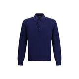 Tom Ford Blue Cotton Polo Shirt