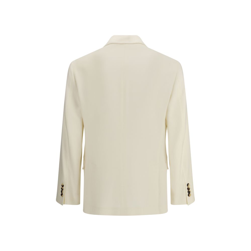 Brunello Cucinelli Cream Wool Blazer