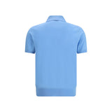 Tom Ford Light Blue Cotton Polo Shirt